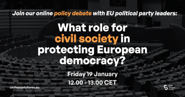 What role for civil society in protecting European democracy? Policy debate around the vision of the European political parties
