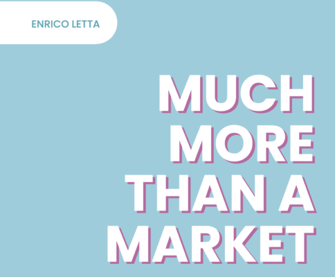 Front cover of the Letta Report. Title: Much more than a market